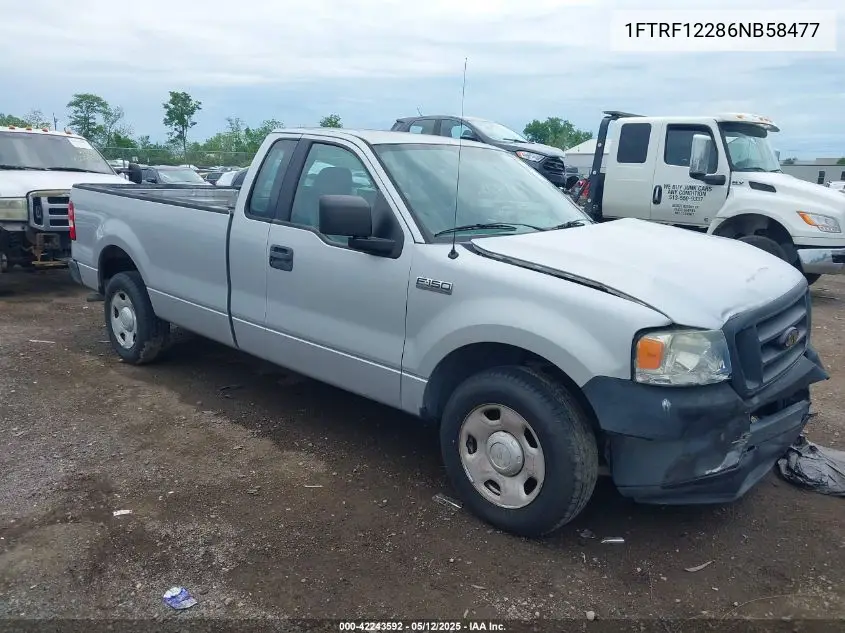 2006 Ford F-150 Stx/Xl/Xlt VIN: 1FTRF12286NB58477 Lot: 42243592