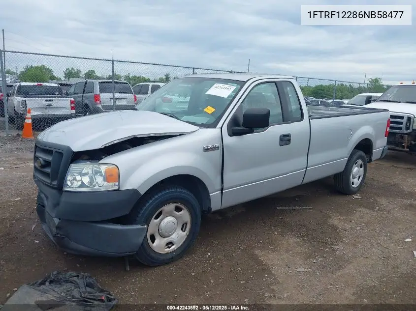 2006 Ford F-150 Stx/Xl/Xlt VIN: 1FTRF12286NB58477 Lot: 42243592