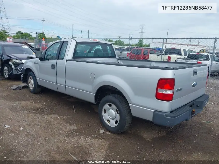2006 Ford F-150 Stx/Xl/Xlt VIN: 1FTRF12286NB58477 Lot: 42243592