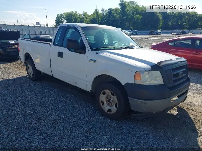 2006 Ford F-150 Stx/Xl/Xlt VIN: 1FTRF12226KC11966 Lot: 42252210