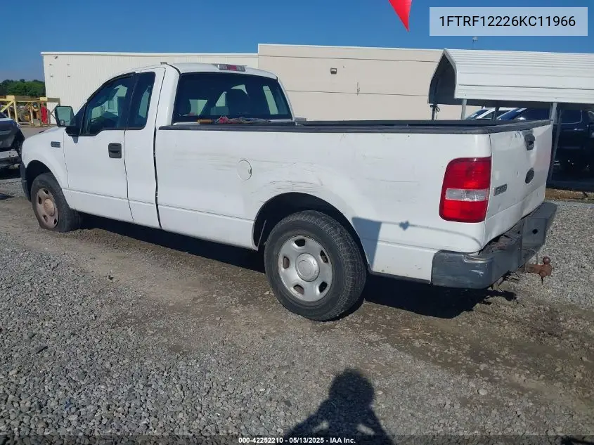 2006 Ford F-150 Stx/Xl/Xlt VIN: 1FTRF12226KC11966 Lot: 42252210