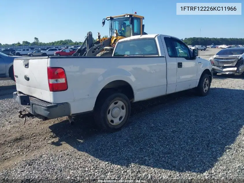 2006 Ford F-150 Stx/Xl/Xlt VIN: 1FTRF12226KC11966 Lot: 42252210