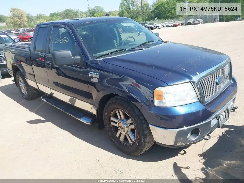 2006 Ford F-150 Fx4/Lariat/Xl/Xlt VIN: 1FTPX14V76KD15624 Lot: 42255350