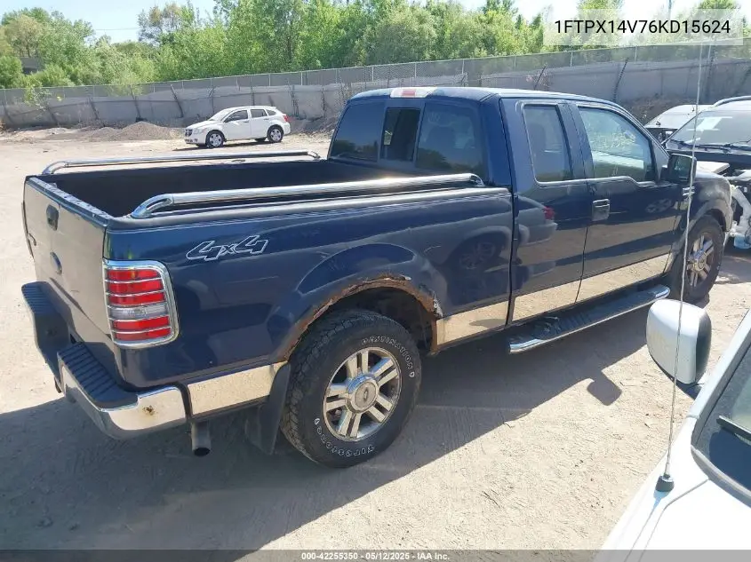 2006 Ford F-150 Fx4/Lariat/Xl/Xlt VIN: 1FTPX14V76KD15624 Lot: 42255350