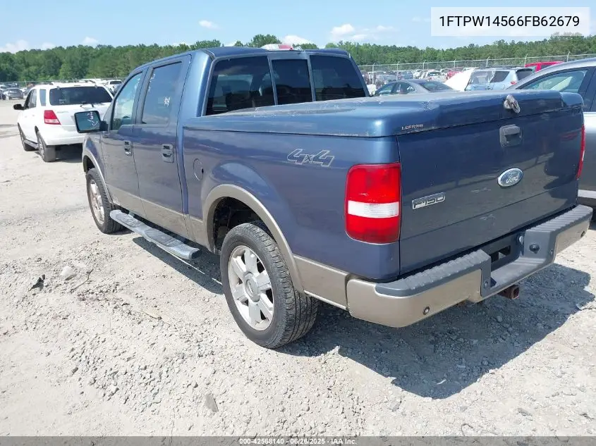 2006 Ford F-150 Fx4/Lariat/Xlt VIN: 1FTPW14566FB62679 Lot: 42568140