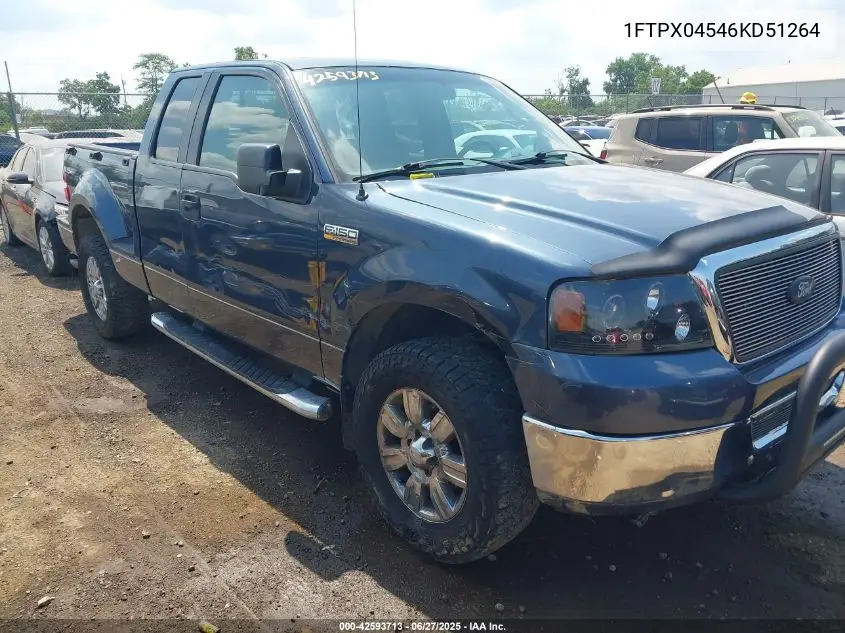 2006 Ford F-150 Fx4/Xlt VIN: 1FTPX04546KD51264 Lot: 42593713