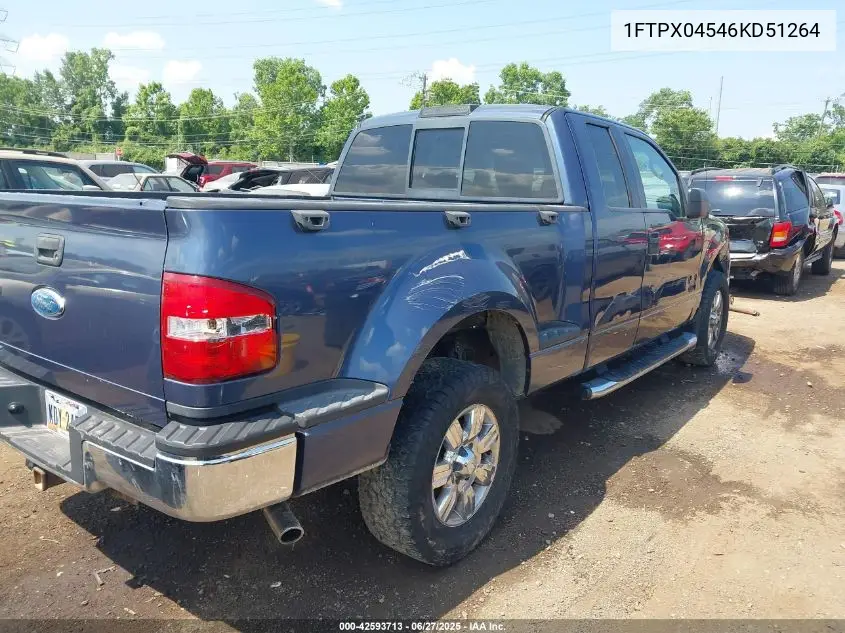2006 Ford F-150 Fx4/Xlt VIN: 1FTPX04546KD51264 Lot: 42593713