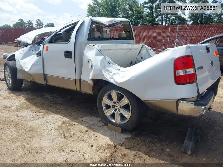 2006 Ford F150 Supercrew VIN: 1FTRW12WX6FA95881 Lot: 42604889