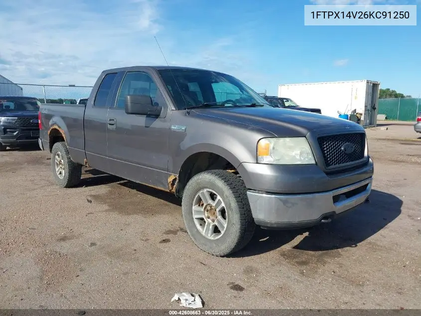 2006 Ford F-150 Fx4/Lariat/Xl/Xlt VIN: 1FTPX14V26KC91250 Lot: 42608663