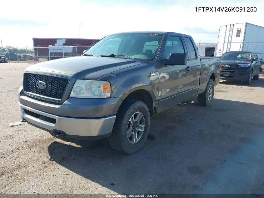 2006 Ford F-150 Fx4/Lariat/Xl/Xlt VIN: 1FTPX14V26KC91250 Lot: 42608663