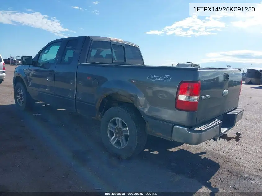 2006 Ford F-150 Fx4/Lariat/Xl/Xlt VIN: 1FTPX14V26KC91250 Lot: 42608663