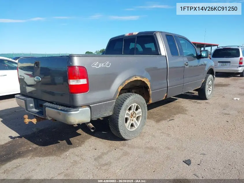 2006 Ford F-150 Fx4/Lariat/Xl/Xlt VIN: 1FTPX14V26KC91250 Lot: 42608663