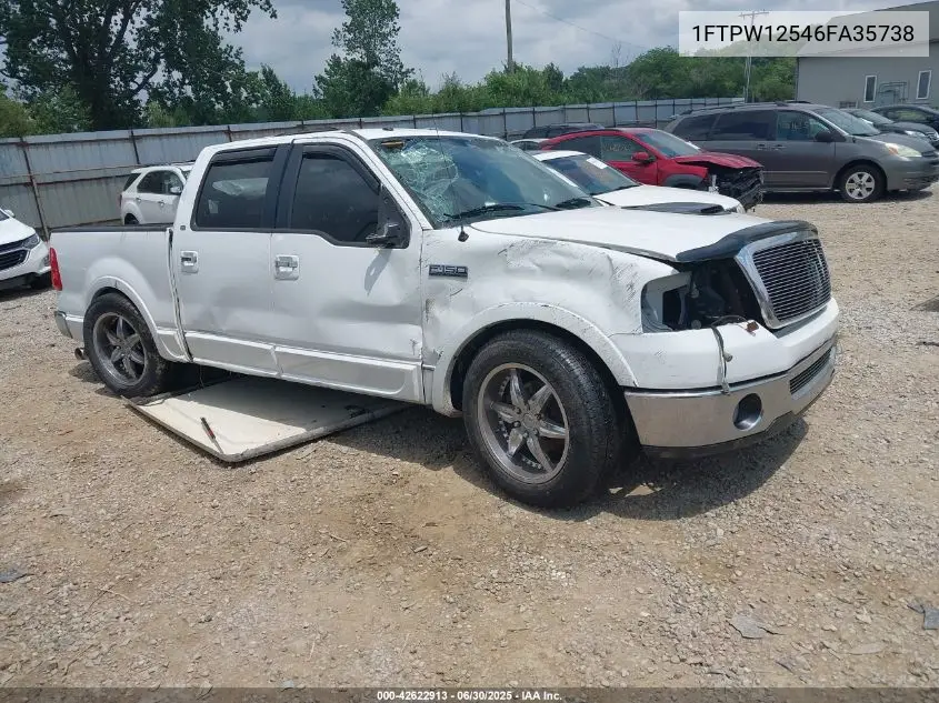 2006 Ford F-150 Lariat/Xlt VIN: 1FTPW12546FA35738 Lot: 42622913