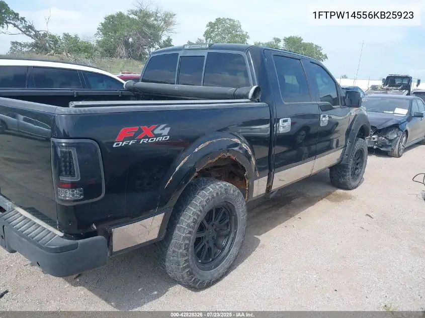 2006 Ford F-150 Fx4/Lariat/Xlt VIN: 1FTPW14556KB25923 Lot: 42828326
