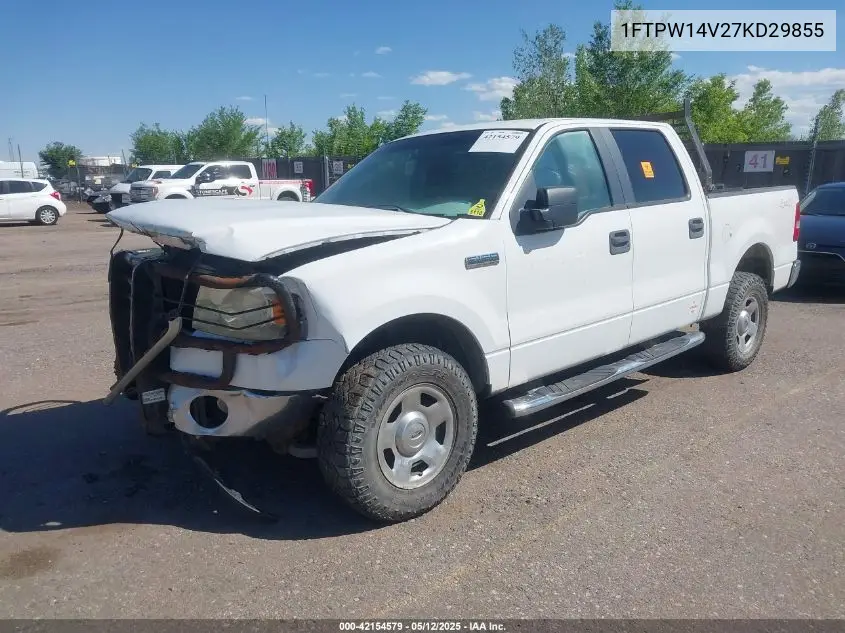 2007 Ford F-150 Fx4/Lariat/Xlt VIN: 1FTPW14V27KD29855 Lot: 42154579
