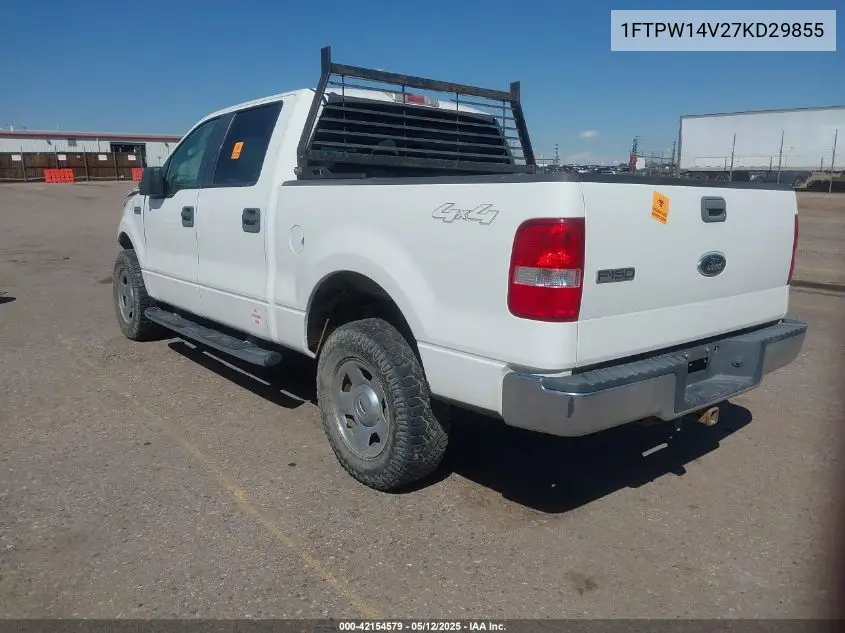 2007 Ford F-150 Fx4/Lariat/Xlt VIN: 1FTPW14V27KD29855 Lot: 42154579