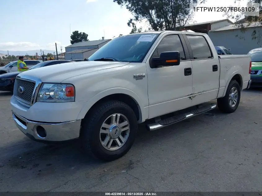 2007 Ford F-150 Lariat/Xlt VIN: 1FTPW12507FB68109 Lot: 42239514