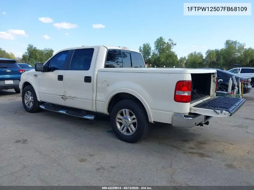 2007 Ford F-150 Lariat/Xlt VIN: 1FTPW12507FB68109 Lot: 42239514