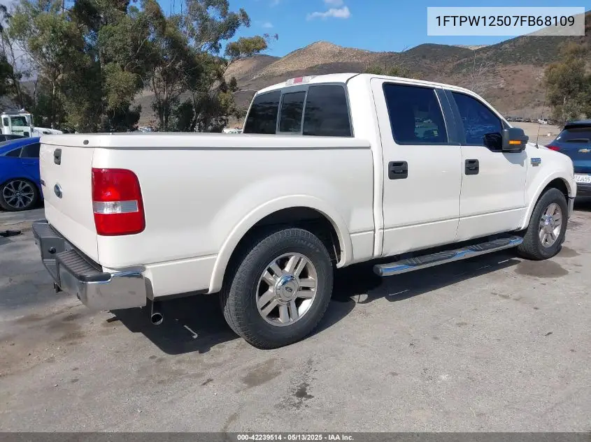 2007 Ford F-150 Lariat/Xlt VIN: 1FTPW12507FB68109 Lot: 42239514