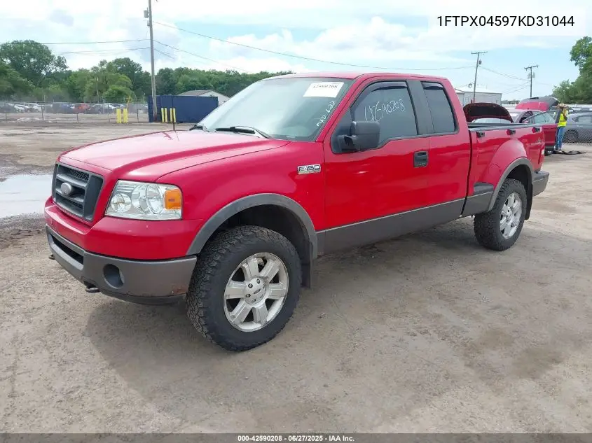 2007 Ford F-150 Fx4/Xlt VIN: 1FTPX04597KD31044 Lot: 42590208
