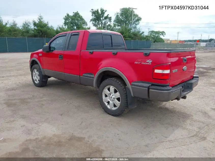 2007 Ford F-150 Fx4/Xlt VIN: 1FTPX04597KD31044 Lot: 42590208