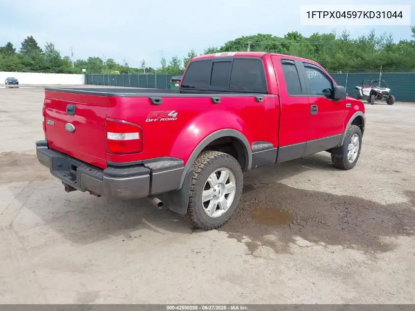 2007 Ford F-150 Fx4/Xlt VIN: 1FTPX04597KD31044 Lot: 42590208