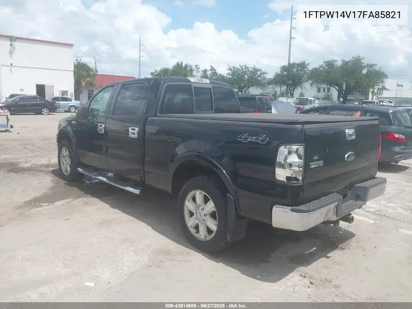 2007 Ford F-150 Fx4/Lariat/Xlt VIN: 1FTPW14V17FA85821 Lot: 42614686