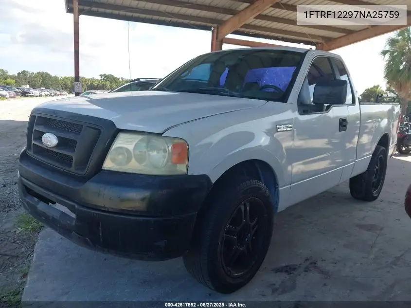 2007 Ford F-150 Stx/Xl/Xlt VIN: 1FTRF12297NA25759 Lot: 42617852