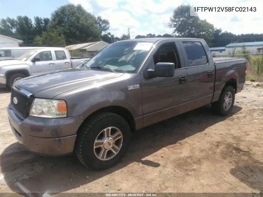 2008 Ford F-150 60Th Anniversary/Fx2/King Ranch/Lariat/Xlt VIN: 1FTPW12V58FC02143 Lot: 42617372