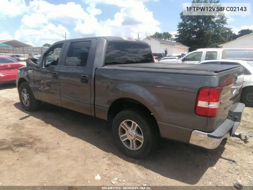 2008 Ford F-150 60Th Anniversary/Fx2/King Ranch/Lariat/Xlt VIN: 1FTPW12V58FC02143 Lot: 42617372
