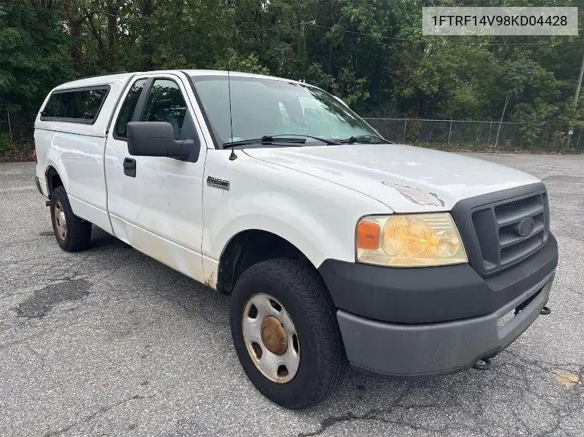 2008 Ford F150 VIN: 1FTRF14V98KD04428 Lot: 42635202