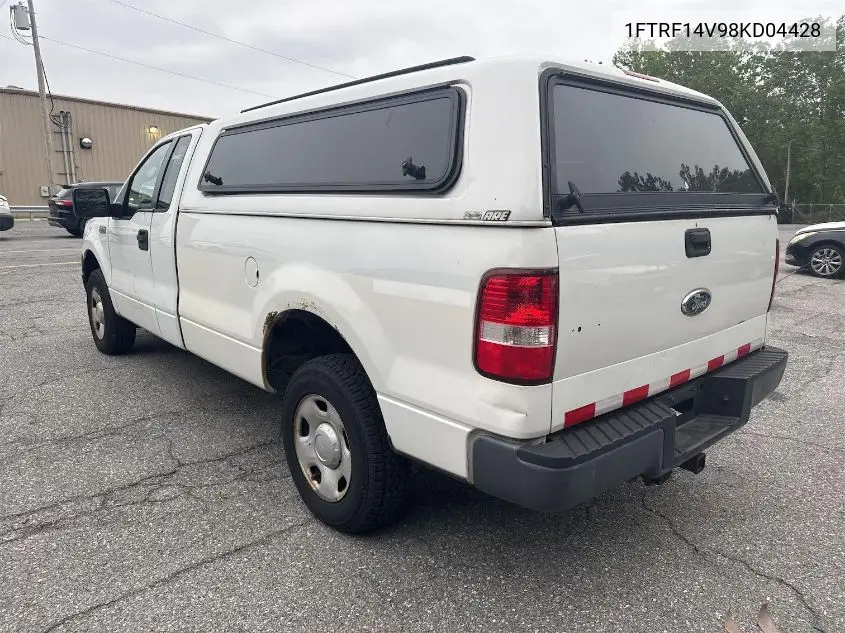 2008 Ford F150 VIN: 1FTRF14V98KD04428 Lot: 42635202