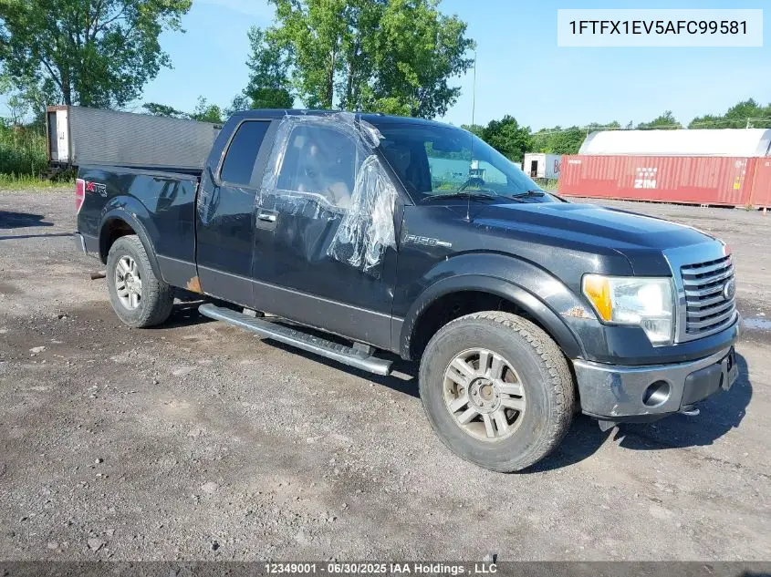 2010 Ford F-150 Fx4/Lariat/Svt Raptor/Xl/Xlt VIN: 1FTFX1EV5AFC99581 Lot: 12349001X