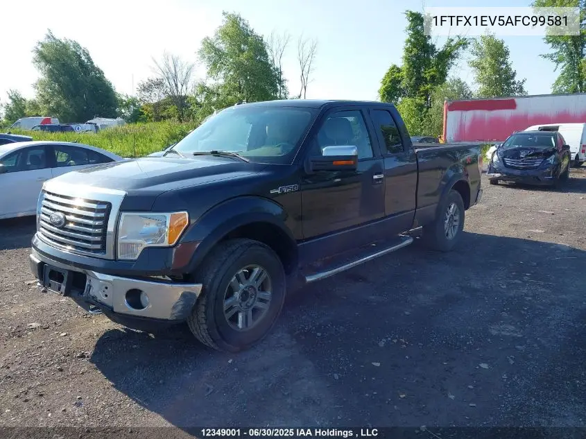 2010 Ford F-150 Fx4/Lariat/Svt Raptor/Xl/Xlt VIN: 1FTFX1EV5AFC99581 Lot: 12349001X