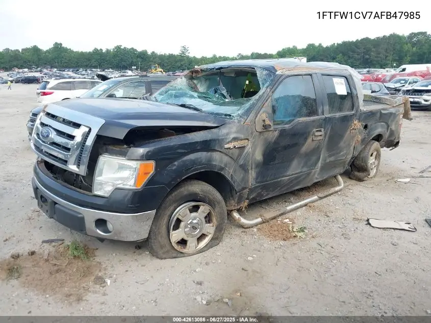 2010 Ford F150 Fx2 Sport/Harley-Davidson/King Ranch/Lariat/Platinum/Xl/Xlt VIN: 1FTFW1CV7AFB47985 Lot: 42613086