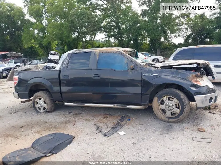 2010 Ford F150 Fx2 Sport/Harley-Davidson/King Ranch/Lariat/Platinum/Xl/Xlt VIN: 1FTFW1CV7AFB47985 Lot: 42613086
