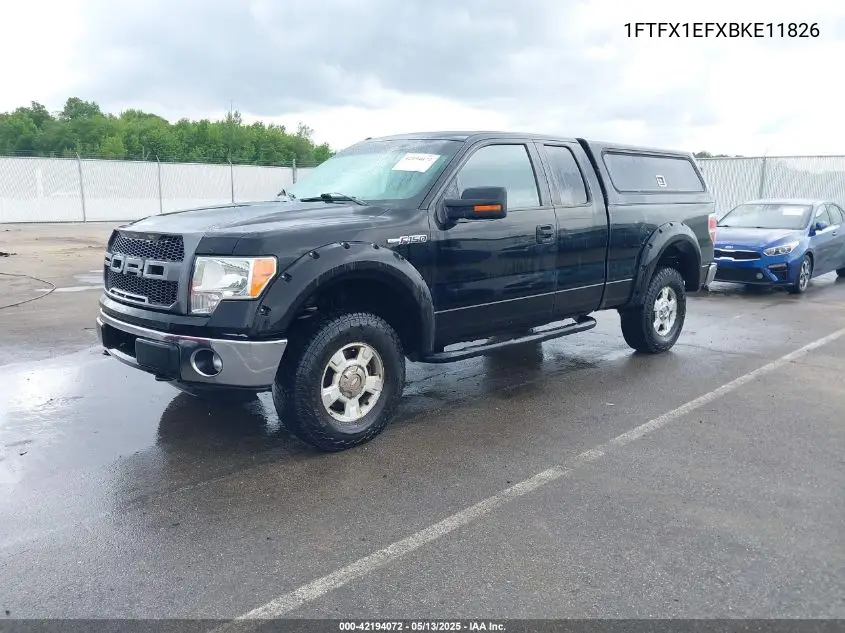 2011 Ford F-150 Xlt VIN: 1FTFX1EFXBKE11826 Lot: 42194072