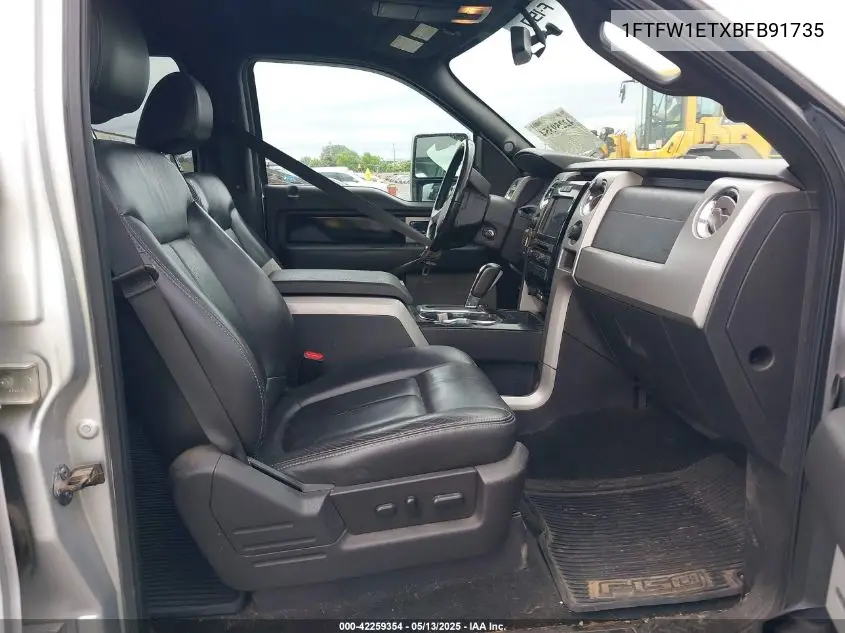 2011 Ford F-150 Fx4 VIN: 1FTFW1ETXBFB91735 Lot: 42259354