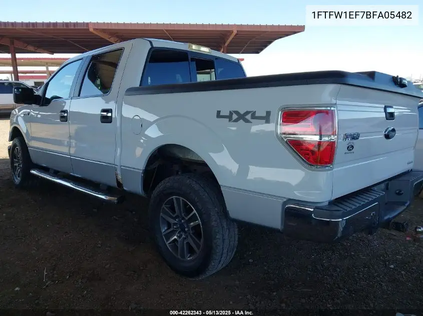 2011 Ford F-150 Xlt VIN: 1FTFW1EF7BFA05482 Lot: 42262343