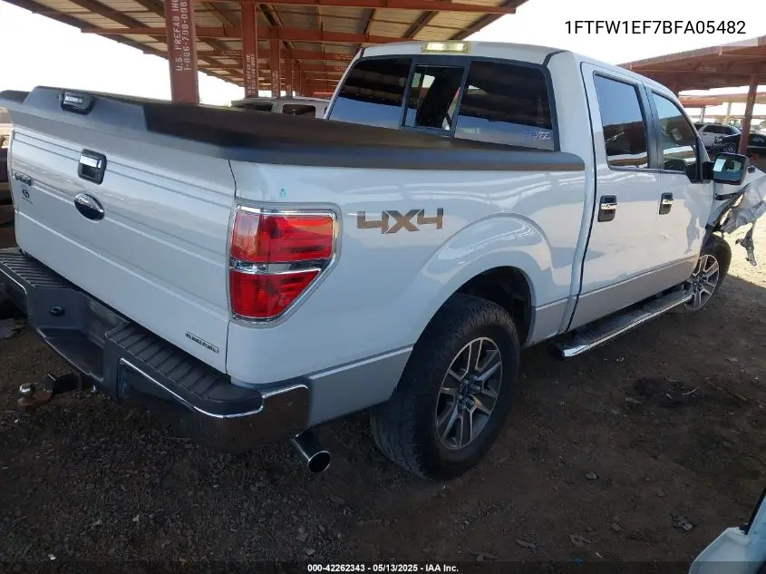 2011 Ford F-150 Xlt VIN: 1FTFW1EF7BFA05482 Lot: 42262343