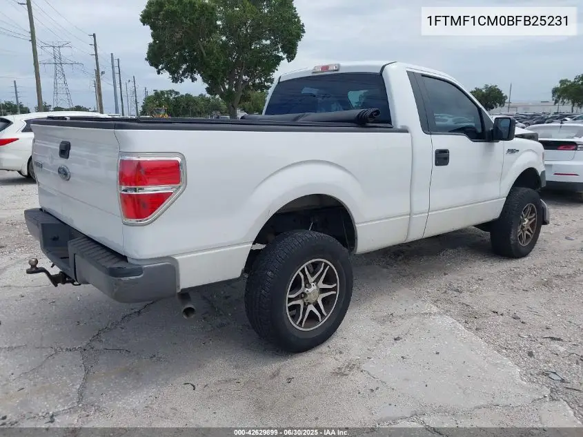 2011 Ford F-150 Xl VIN: 1FTMF1CM0BFB25231 Lot: 42629899