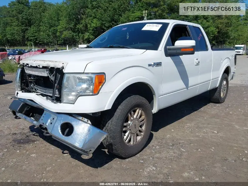 2012 Ford F-150 Lariat VIN: 1FTFX1EF5CFC66138 Lot: 42622781