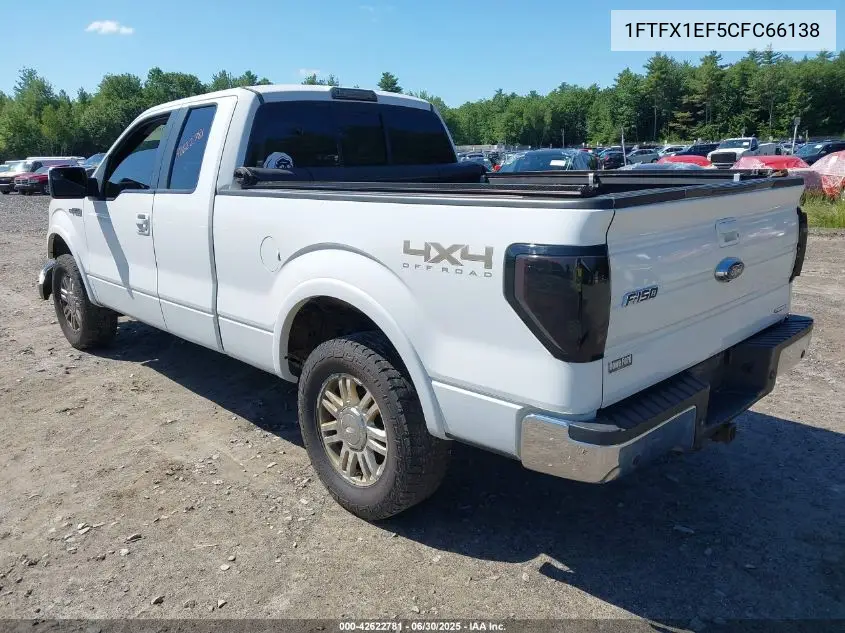 2012 Ford F-150 Lariat VIN: 1FTFX1EF5CFC66138 Lot: 42622781