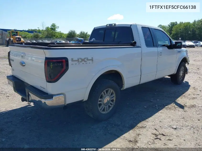 2012 Ford F-150 Lariat VIN: 1FTFX1EF5CFC66138 Lot: 42622781