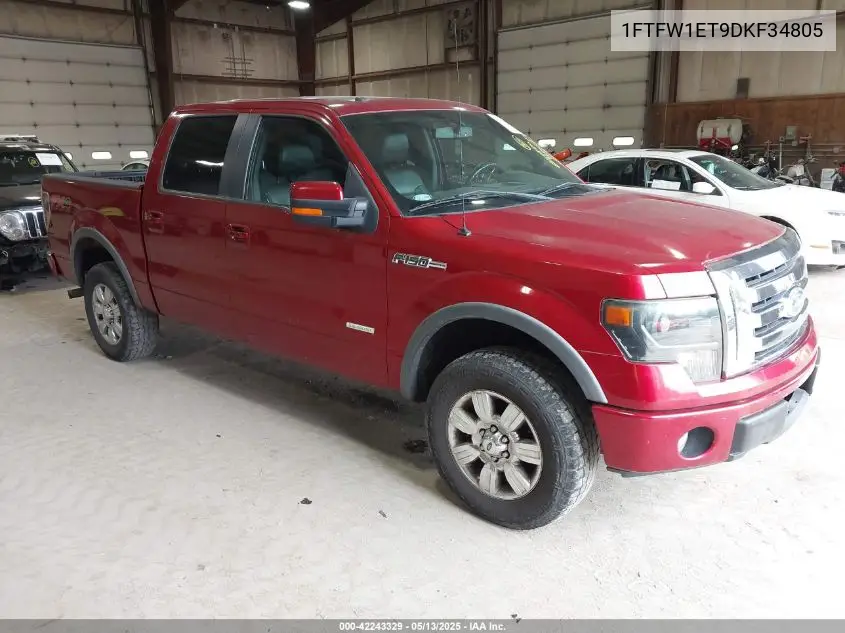 2013 Ford F-150 Fx4 VIN: 1FTFW1ET9DKF34805 Lot: 42243329
