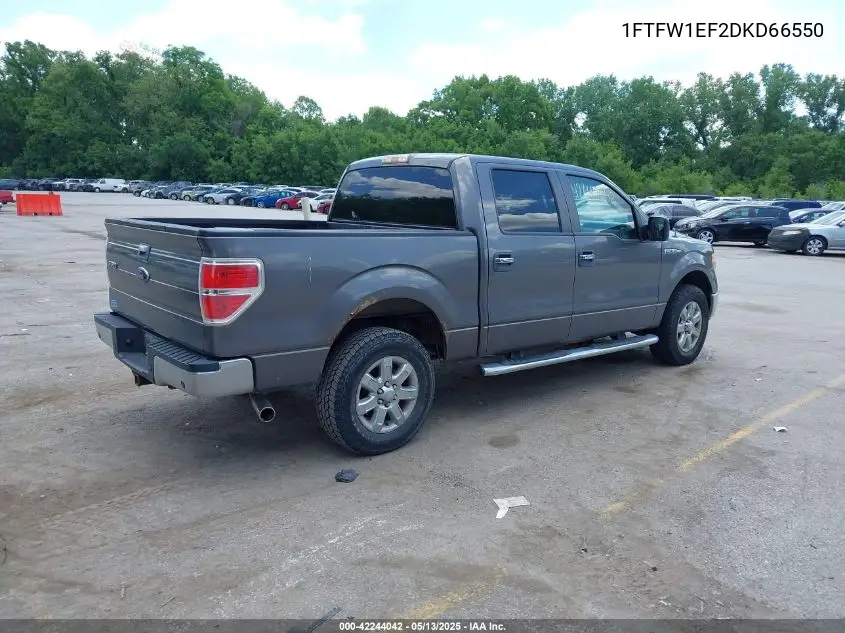2013 Ford F-150 Xlt VIN: 1FTFW1EF2DKD66550 Lot: 42244042