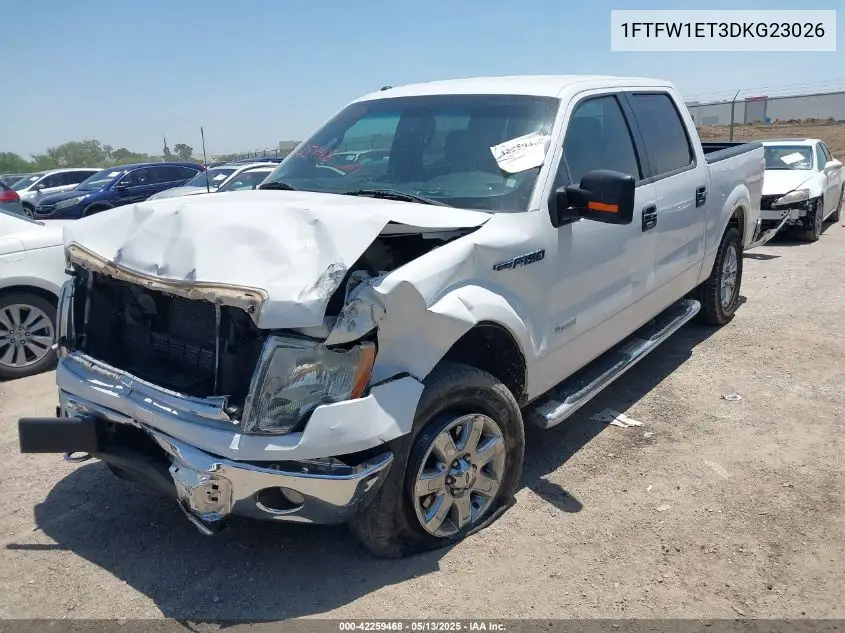 2013 Ford F-150 Xlt VIN: 1FTFW1ET3DKG23026 Lot: 42259468