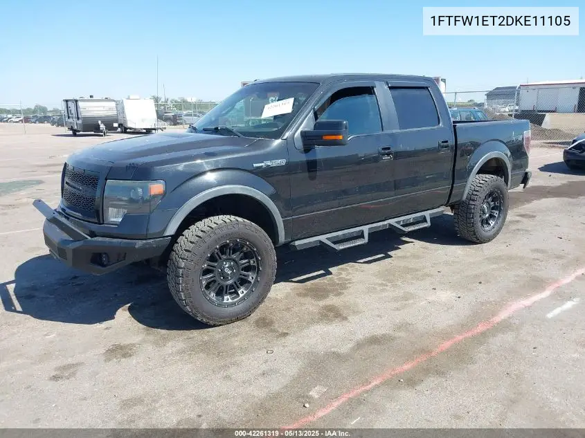 2013 Ford F-150 Fx4 VIN: 1FTFW1ET2DKE11105 Lot: 42261319
