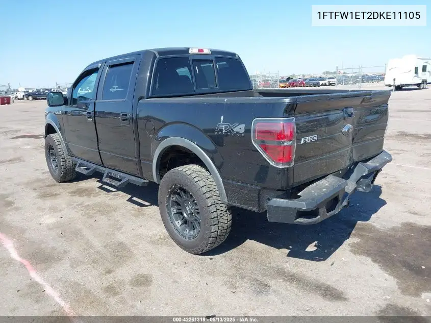 2013 Ford F-150 Fx4 VIN: 1FTFW1ET2DKE11105 Lot: 42261319