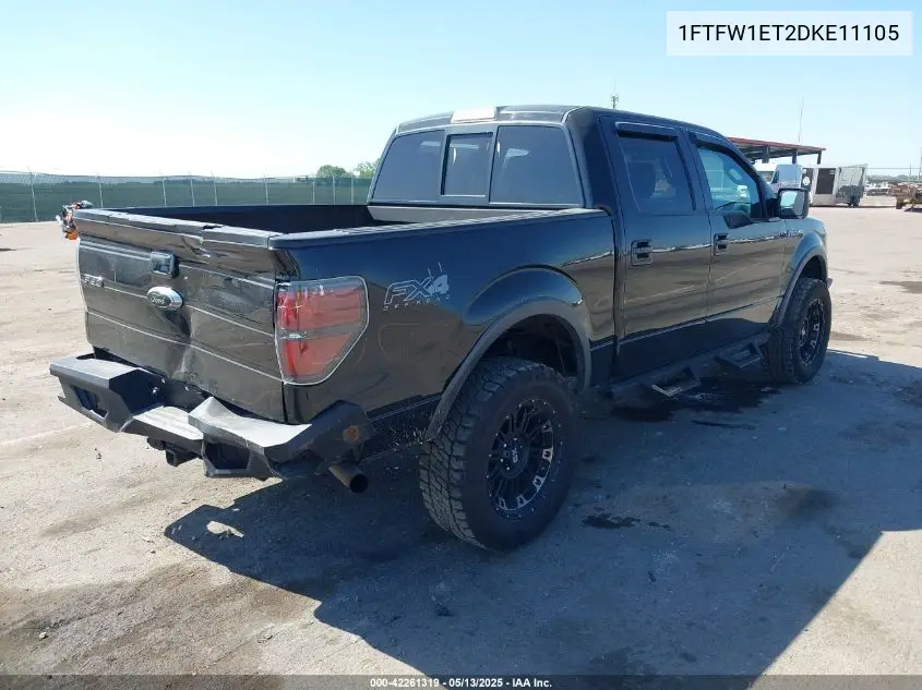 2013 Ford F-150 Fx4 VIN: 1FTFW1ET2DKE11105 Lot: 42261319